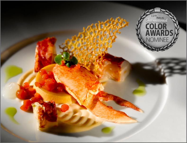 The title of Honorary Colour Master for Nominee in Food awarded in Recognition ofExceptional Achievement in Photography- The South Coast Lobster was produced by Chef Paul Hogben of the Farmers Club