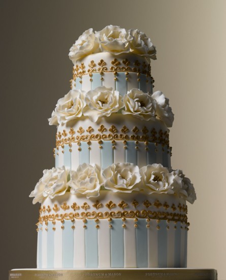 A beautiful wedding cake photographed to appear in the You and Your Wedding Magazine