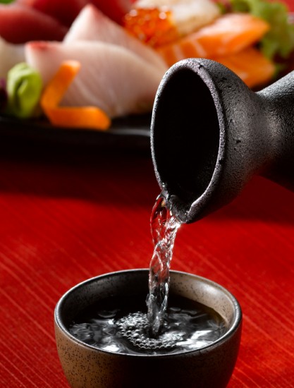 Advertising Food and drink photography to promote Japanese Sushimi and Sake