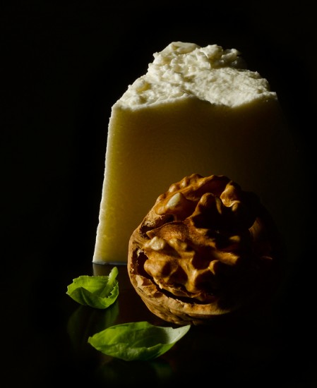 Food Packaging Photography- A ricotta pesto sauce for a supermarket.