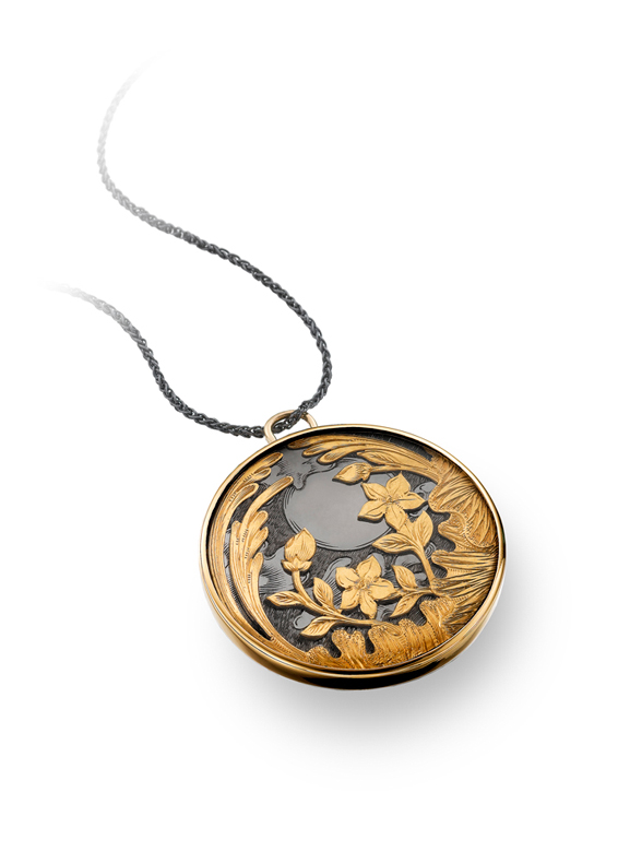 Large round pendant by independent jeweller