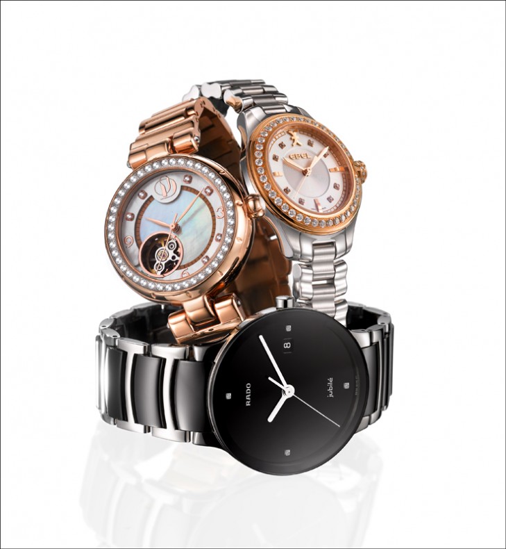 Watch Magazine front cover of three watches for high street retailer